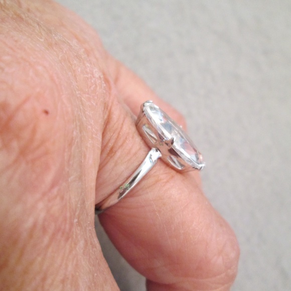 Marquise Spinel Engagement Ring>Sterling Silver - Picture 3 of 4